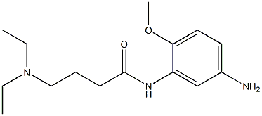 N-(5-amino-2-methoxyphenyl)-4-(diethylamino)butanamide Struktur