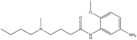 N-(5-amino-2-methoxyphenyl)-4-[butyl(methyl)amino]butanamide Struktur