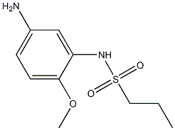 N-(5-amino-2-methoxyphenyl)propane-1-sulfonamide Struktur