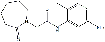 N-(5-amino-2-methylphenyl)-2-(2-oxoazepan-1-yl)acetamide Struktur