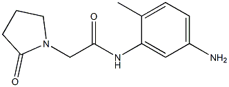 N-(5-amino-2-methylphenyl)-2-(2-oxopyrrolidin-1-yl)acetamide Struktur