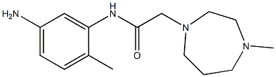 N-(5-amino-2-methylphenyl)-2-(4-methyl-1,4-diazepan-1-yl)acetamide Struktur