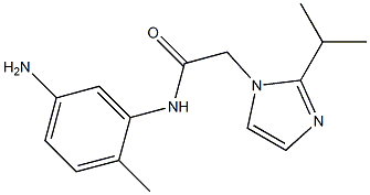 N-(5-amino-2-methylphenyl)-2-[2-(propan-2-yl)-1H-imidazol-1-yl]acetamide Struktur