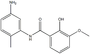 N-(5-amino-2-methylphenyl)-2-hydroxy-3-methoxybenzamide Struktur