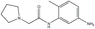 N-(5-amino-2-methylphenyl)-2-pyrrolidin-1-ylacetamide Struktur