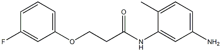 N-(5-amino-2-methylphenyl)-3-(3-fluorophenoxy)propanamide Struktur