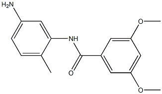 N-(5-amino-2-methylphenyl)-3,5-dimethoxybenzamide Struktur