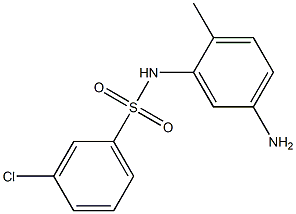 N-(5-amino-2-methylphenyl)-3-chlorobenzene-1-sulfonamide Struktur