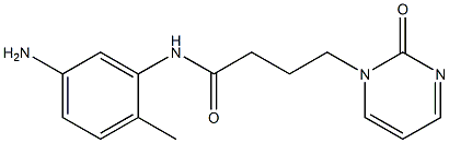 N-(5-amino-2-methylphenyl)-4-(2-oxopyrimidin-1(2H)-yl)butanamide Struktur