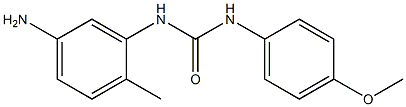 N-(5-amino-2-methylphenyl)-N'-(4-methoxyphenyl)urea Struktur