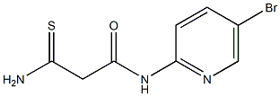 N-(5-bromopyridin-2-yl)-2-carbamothioylacetamide Struktur