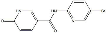 N-(5-bromopyridin-2-yl)-6-oxo-1,6-dihydropyridine-3-carboxamide Struktur