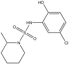 N-(5-chloro-2-hydroxyphenyl)-2-methylpiperidine-1-sulfonamide Struktur