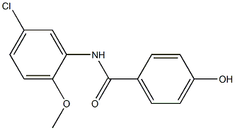 N-(5-chloro-2-methoxyphenyl)-4-hydroxybenzamide Struktur