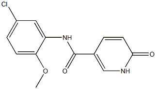 N-(5-chloro-2-methoxyphenyl)-6-oxo-1,6-dihydropyridine-3-carboxamide Struktur