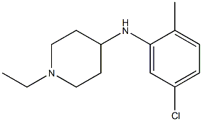 N-(5-chloro-2-methylphenyl)-1-ethylpiperidin-4-amine Struktur