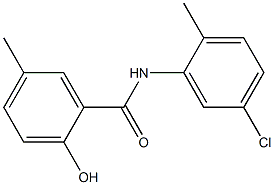 N-(5-chloro-2-methylphenyl)-2-hydroxy-5-methylbenzamide Struktur