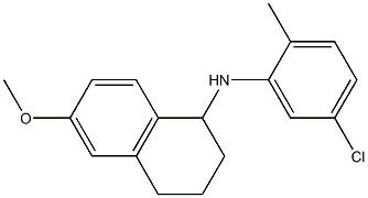 N-(5-chloro-2-methylphenyl)-6-methoxy-1,2,3,4-tetrahydronaphthalen-1-amine Struktur