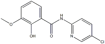 N-(5-chloropyridin-2-yl)-2-hydroxy-3-methoxybenzamide Struktur