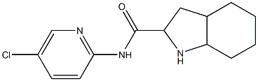 N-(5-chloropyridin-2-yl)-octahydro-1H-indole-2-carboxamide Struktur