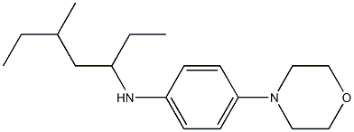 N-(5-methylheptan-3-yl)-4-(morpholin-4-yl)aniline Struktur