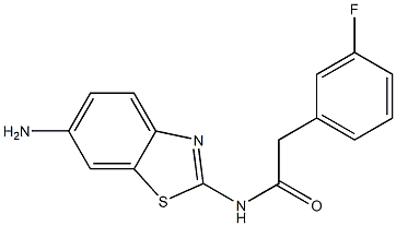 N-(6-amino-1,3-benzothiazol-2-yl)-2-(3-fluorophenyl)acetamide Struktur