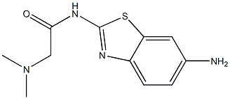 N-(6-amino-1,3-benzothiazol-2-yl)-2-(dimethylamino)acetamide Struktur