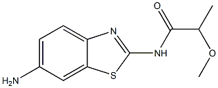 N-(6-amino-1,3-benzothiazol-2-yl)-2-methoxypropanamide Struktur