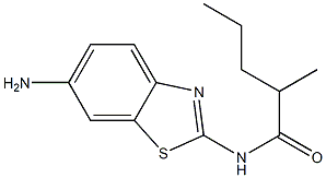 N-(6-amino-1,3-benzothiazol-2-yl)-2-methylpentanamide Struktur