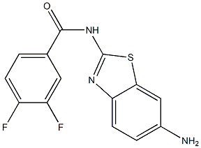 N-(6-amino-1,3-benzothiazol-2-yl)-3,4-difluorobenzamide Struktur