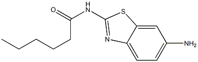 N-(6-amino-1,3-benzothiazol-2-yl)hexanamide Struktur