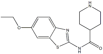 N-(6-ethoxy-1,3-benzothiazol-2-yl)piperidine-4-carboxamide Struktur