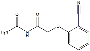 N-(aminocarbonyl)-2-(2-cyanophenoxy)acetamide Struktur