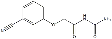 N-(aminocarbonyl)-2-(3-cyanophenoxy)acetamide Struktur