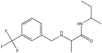 N-(butan-2-yl)-2-({[3-(trifluoromethyl)phenyl]methyl}amino)propanamide Struktur