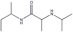 N-(butan-2-yl)-2-(propan-2-ylamino)propanamide Struktur