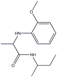 N-(butan-2-yl)-2-[(2-methoxyphenyl)amino]propanamide Struktur