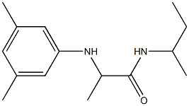 N-(butan-2-yl)-2-[(3,5-dimethylphenyl)amino]propanamide Struktur