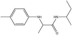 N-(butan-2-yl)-2-[(4-methylphenyl)amino]propanamide Struktur