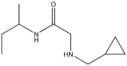 N-(butan-2-yl)-2-[(cyclopropylmethyl)amino]acetamide Struktur