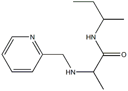 N-(butan-2-yl)-2-[(pyridin-2-ylmethyl)amino]propanamide Struktur