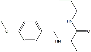 N-(butan-2-yl)-2-{[(4-methoxyphenyl)methyl]amino}propanamide Struktur