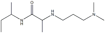 N-(butan-2-yl)-2-{[3-(dimethylamino)propyl]amino}propanamide Struktur