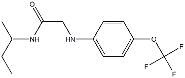 N-(butan-2-yl)-2-{[4-(trifluoromethoxy)phenyl]amino}acetamide Struktur