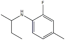 N-(butan-2-yl)-2-fluoro-4-methylaniline Struktur