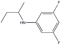 N-(butan-2-yl)-3,5-difluoroaniline Struktur