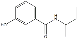 N-(butan-2-yl)-3-hydroxybenzamide Struktur