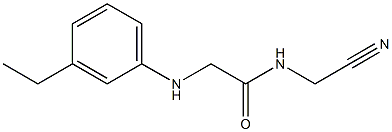 N-(cyanomethyl)-2-[(3-ethylphenyl)amino]acetamide Struktur