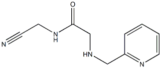 N-(cyanomethyl)-2-[(pyridin-2-ylmethyl)amino]acetamide Struktur