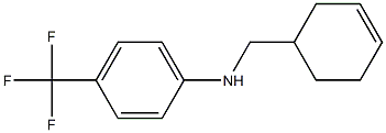 N-(cyclohex-3-en-1-ylmethyl)-4-(trifluoromethyl)aniline Struktur